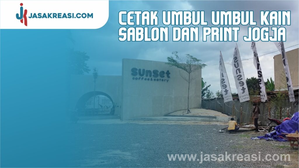 cetak umbul umbul kain dan print