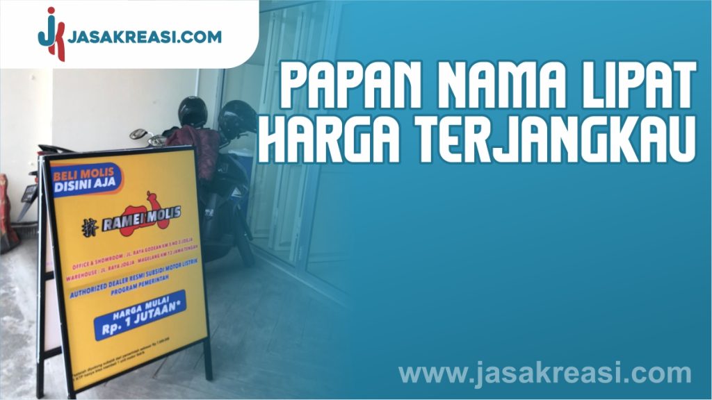 papan nama lipat jogja murah